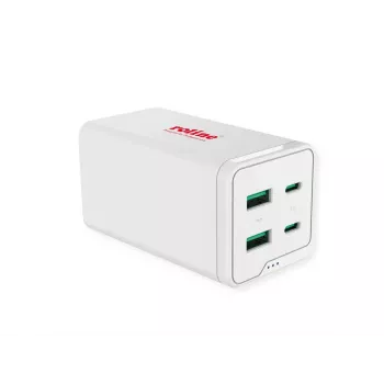 Cargador para dispositivos móviles ROLINE 19.11.1056 universal de carga rápida AC 2 USB Type-C