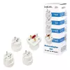 Adaptador de viaje LogiLink PA0186 blanco
