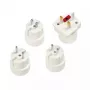 Adaptador de viaje LogiLink PA0186 blanco