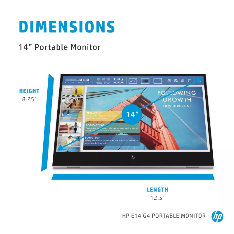 Monitor HP E-Series E14 G4 14