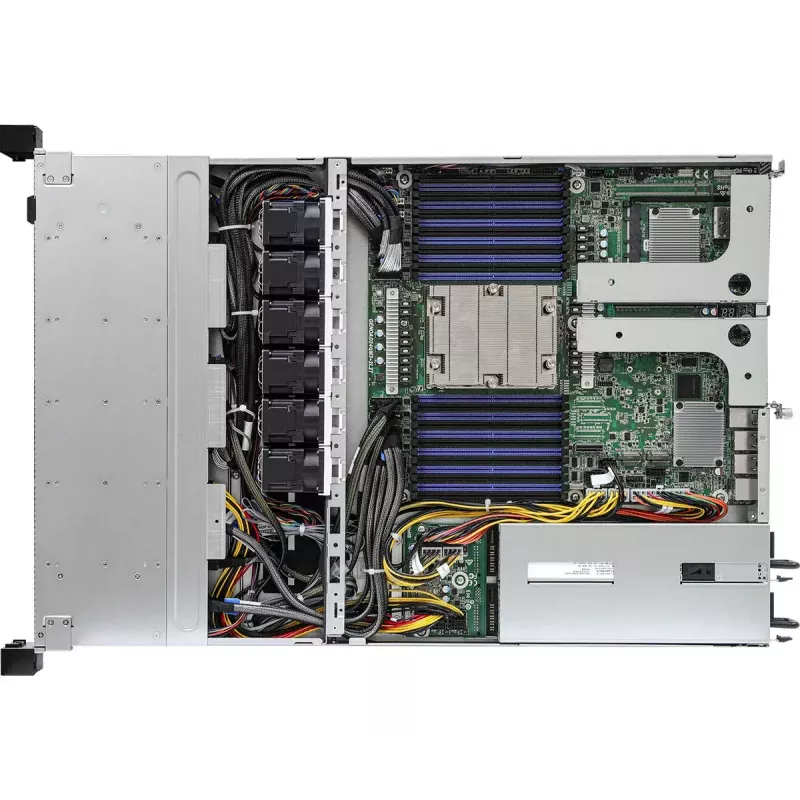 Caja de ordenador ASRock 1U12E-GENOA/2L2T Rack (1U) Gris