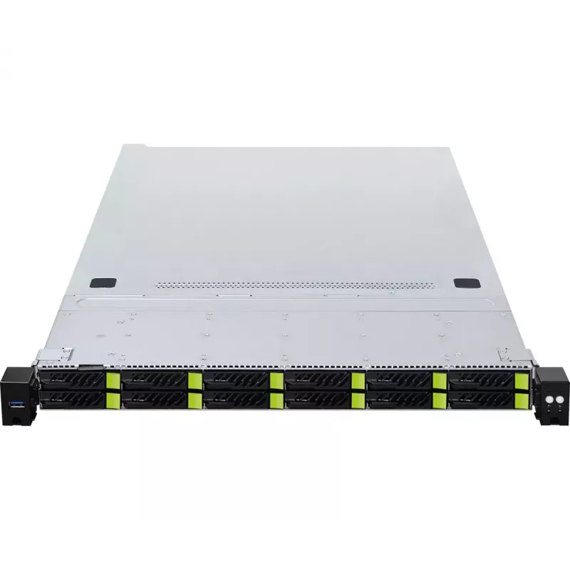 Caja de ordenador ASRock 1U12E-GENOA/2L2T Rack (1U) Gris