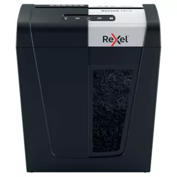 Destructora de documentos Rexel Secure MC4 Microcorte 60 dB Negro, Plata