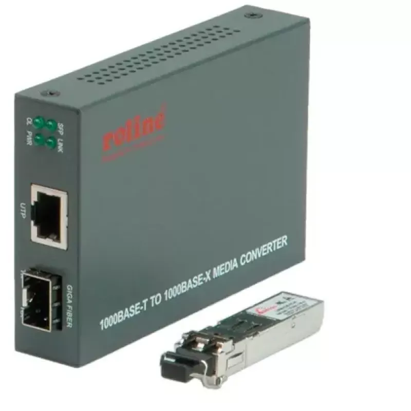 Convertidor Gigabit ROLINE 21.13.1069 RJ45 a LC