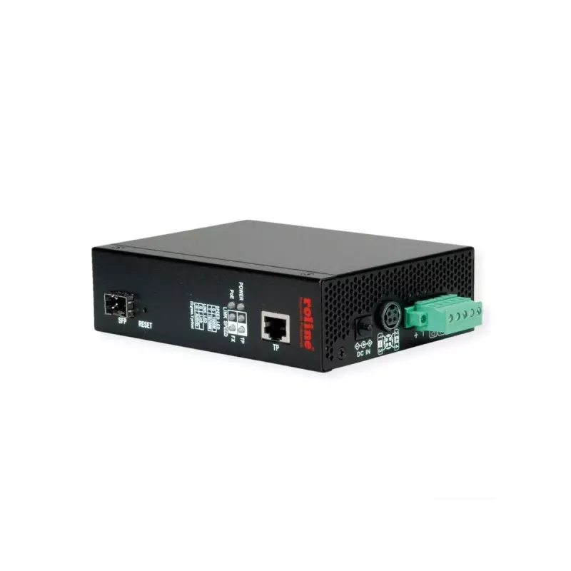 Convertidor de medios de red ROLINE 21.13.1135 1000 Mbit/s multimodo negro