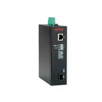 Convertidor de medios de red ROLINE 21.13.1135 1000 Mbit/s multimodo negro