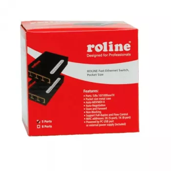 Switch Fast Ethernet ROLINE 21.14.3133 Pocket 5 puertos