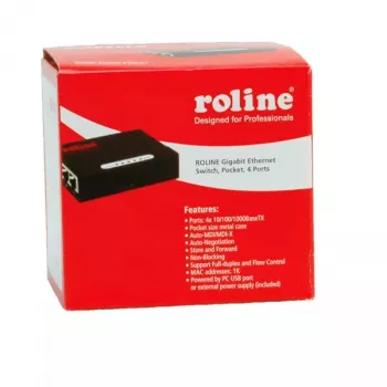 Switch Gigabit Ethernet ROLINE Pocket 4 puertos