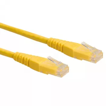 Cable de red ROLINE UTP cable de parcheo Cat.6 RJ-45 0,3 m amarillo