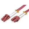 Cable de fibra óptica ROLINE 21158615 10 m 2x LC OM4 violeta