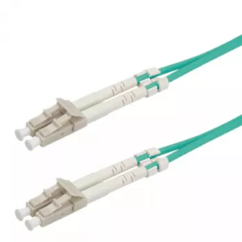 Cable jumper de fibra óptica ROLINE LC/LC OM3 50/125 µm turquesa 2 m
