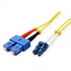 ROLINE 21.15.8791 Cable de conexión de fibra óptica dúplex, LC/SC, OS2 9/125 µm, 1 m, amarillo