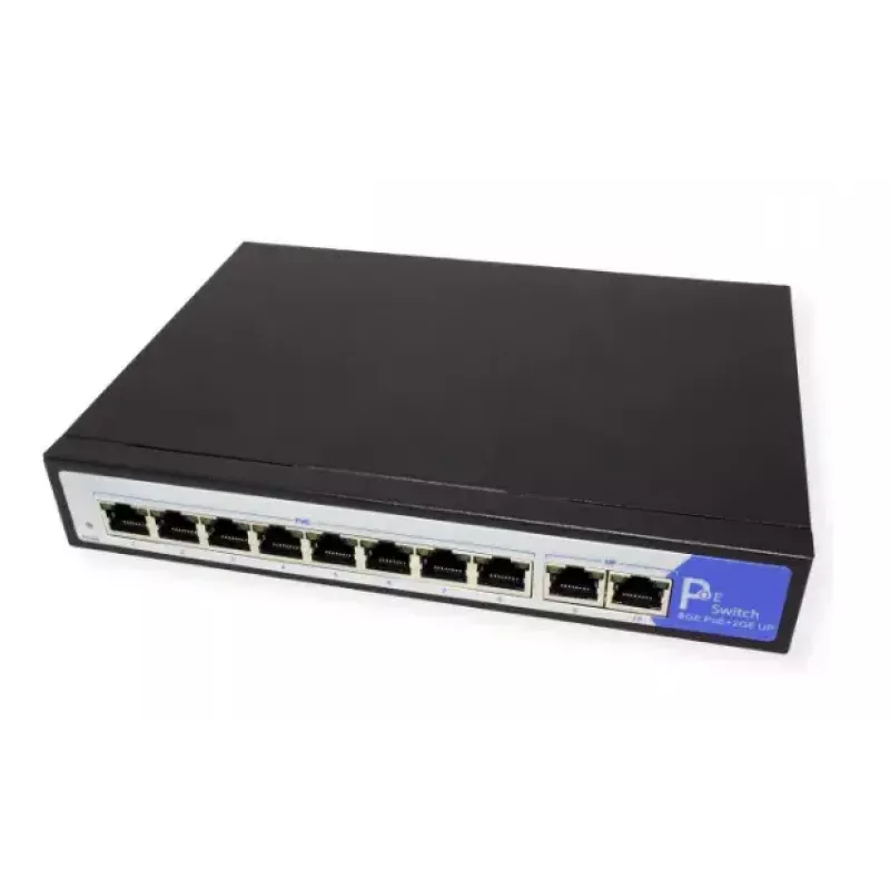 Switch de red VALUE 21.99.1195 Gigabit Ethernet PoE negro