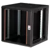Rack de pared ROLINE Pro 12U 19 pulgadas, 600x600 mm, negro, IP20, cerradura con llave