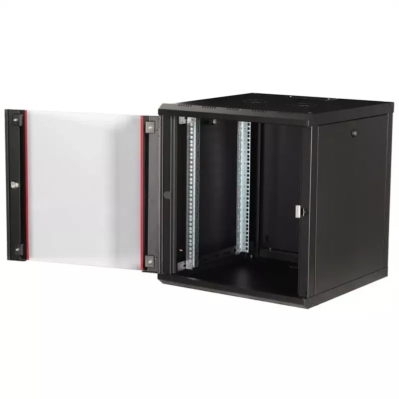 Rack de pared ROLINE Pro 12U 19 pulgadas, 600x600 mm, negro, IP20, cerradura con llave