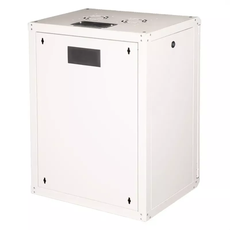 Armario rack de pared de 19 pulgadas ROLINE Pro 16U 600x450 mm, gris, cerradura con llave, IP20
