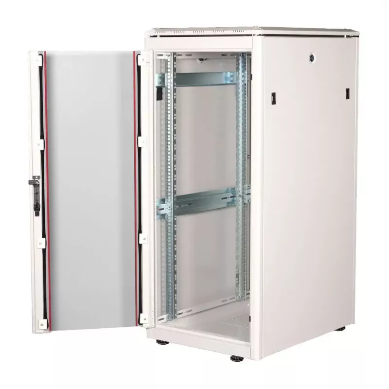 Armario de red de 19 pulgadas ROLINE Pro 26U, 600x800 mm AnxPr, puerta de cristal, gris, IP20, capacidad de carga 600 kg