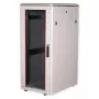 Armario de red de 19 pulgadas ROLINE Pro 26U, 600x800 mm AnxPr, puerta de cristal, gris, IP20, capacidad de carga 600 kg