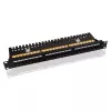Patch panel VALUE Cat.6/Class E 24 puertos UTP negro