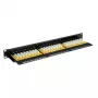 Patch panel VALUE Cat.6/Class E 24 puertos UTP negro
