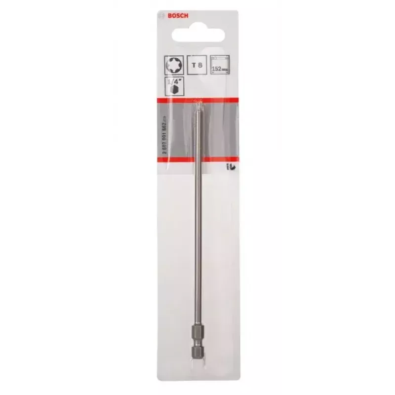 Bosch 2607001662 punta de destornillador Torx T8 extra dura E 6,3, 1 ud.