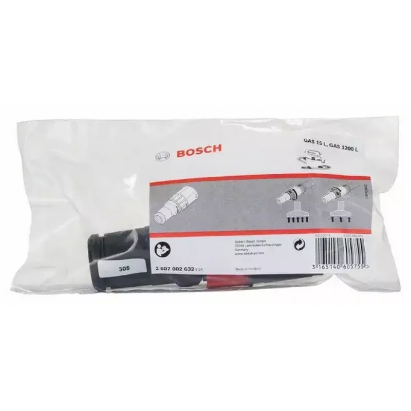 Accesorio/repuesto para aspirador Bosch 2 607 002 632 adaptador de manguera para aspirador de tambor
