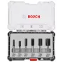 Bosch Juego de fresas (fresas para ranuras), 6 uds., vástago de 6 mm, 2607017465