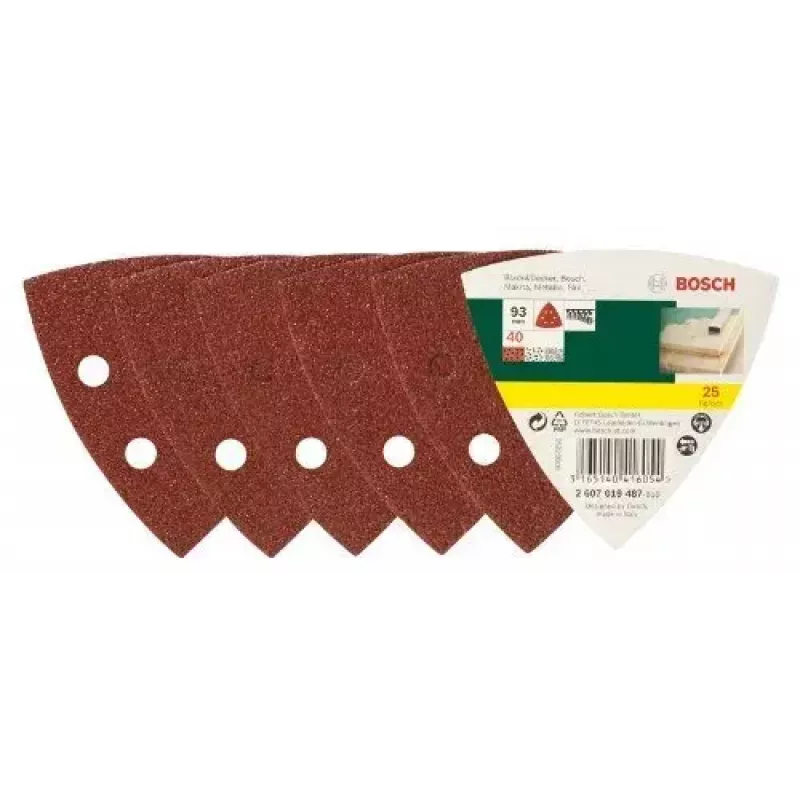 Bosch 2 607 019 487 accesorio de lijado 25 piezas