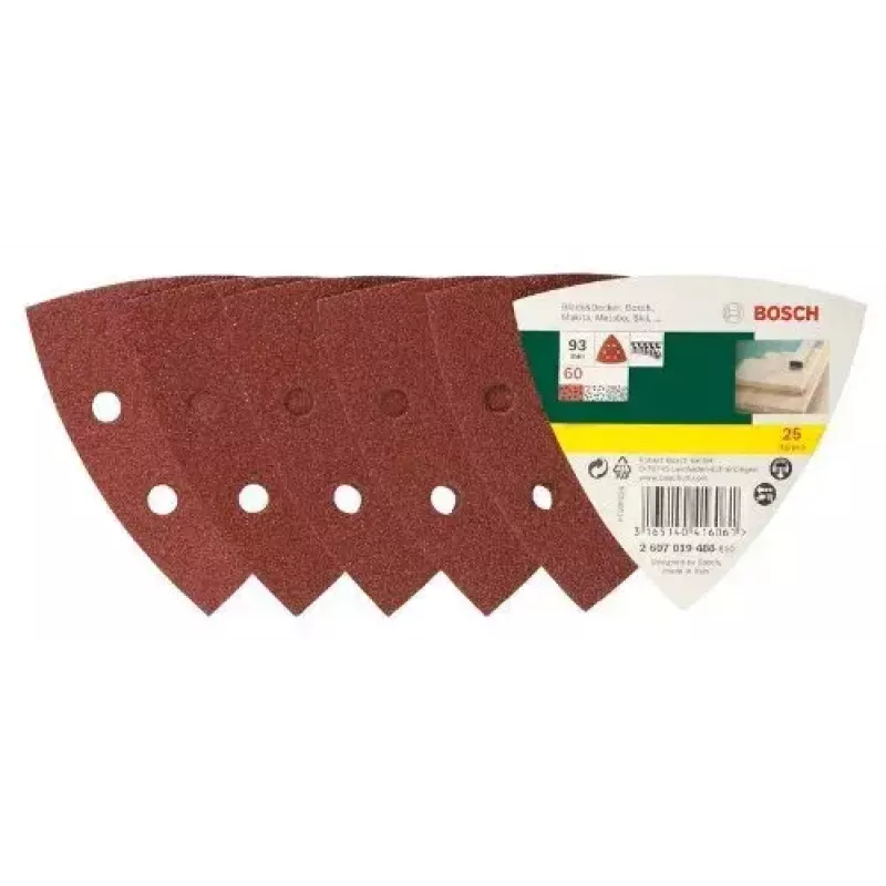 Bosch 2 607 019 488 accesorio de lijado 25 piezas