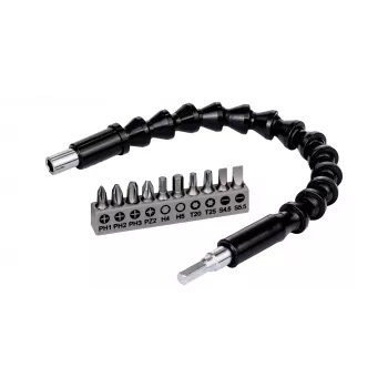 Bosch Juego de puntas, 11 uds., Ranura/Pozidriv/Phillips/Torx/Hexagonal (2608522377)