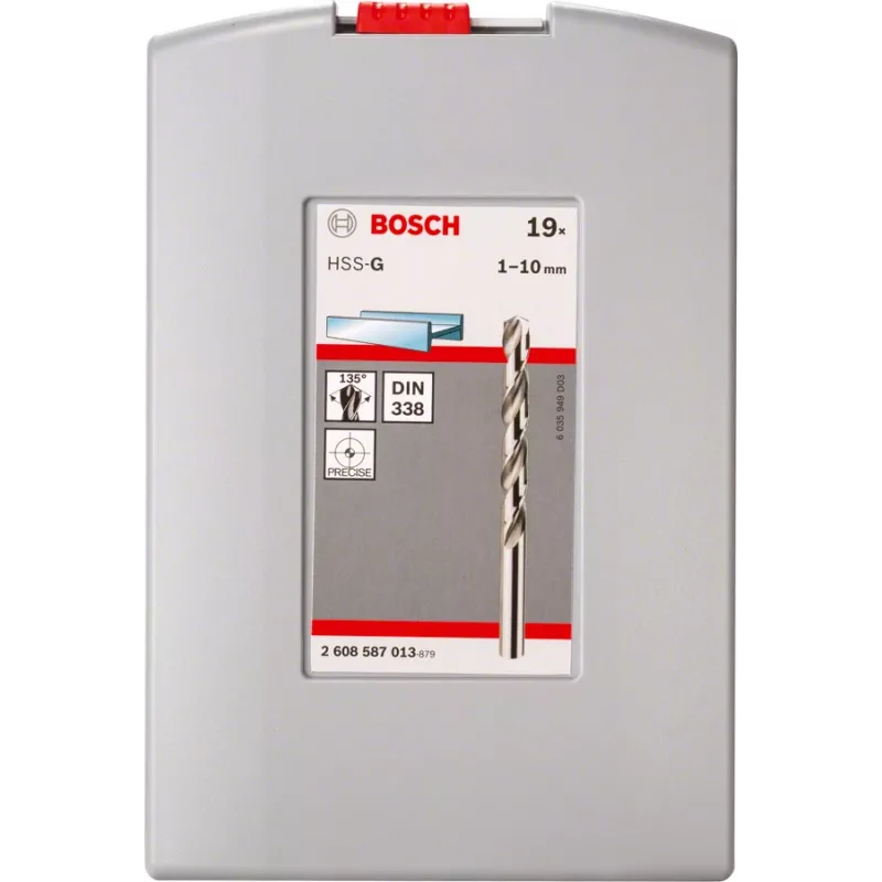 Juego de brocas helicoidales Bosch HSS 2608587013