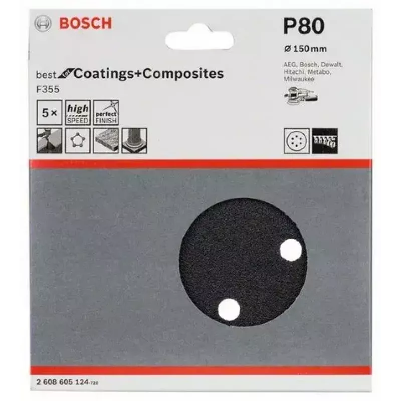 Hoja de lijar Bosch F355 5 uds.