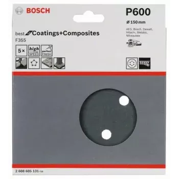 Hoja de lijar Bosch F355 5 uds. 2608605131