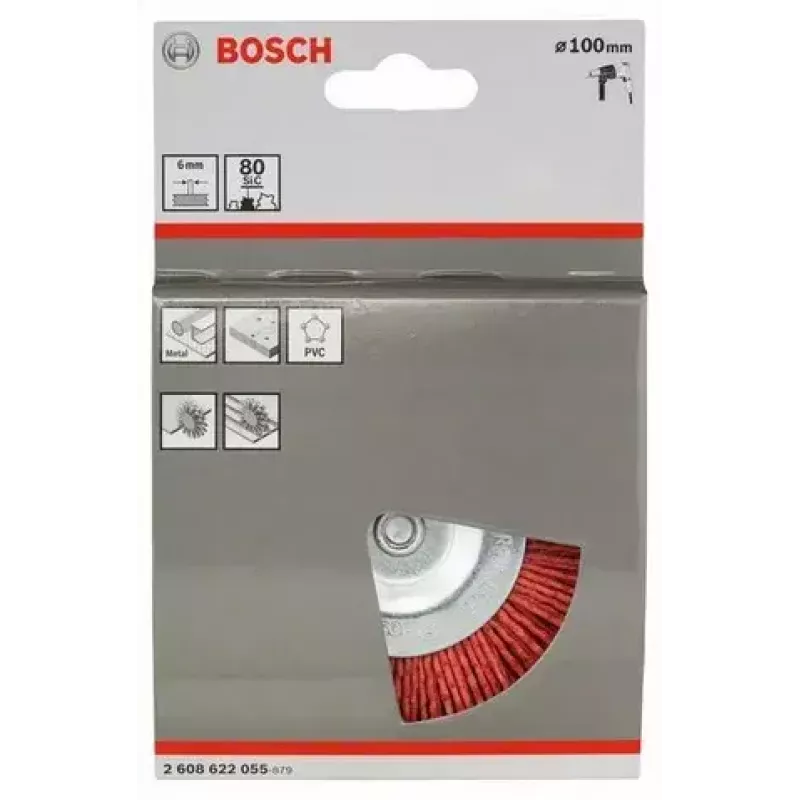 Bosch 2 608 622 055 Cepillo de disco, nailon con corindón, 100 mm
