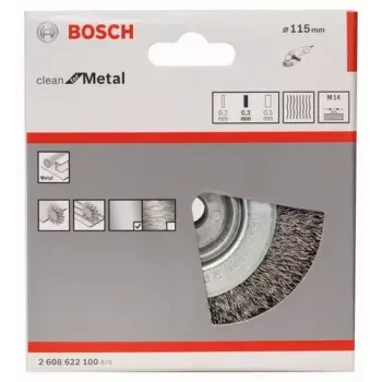 Cepillo de alambre Bosch 2 608 622 100 11,5 cm de diámetro de vástago 1,4 cm
