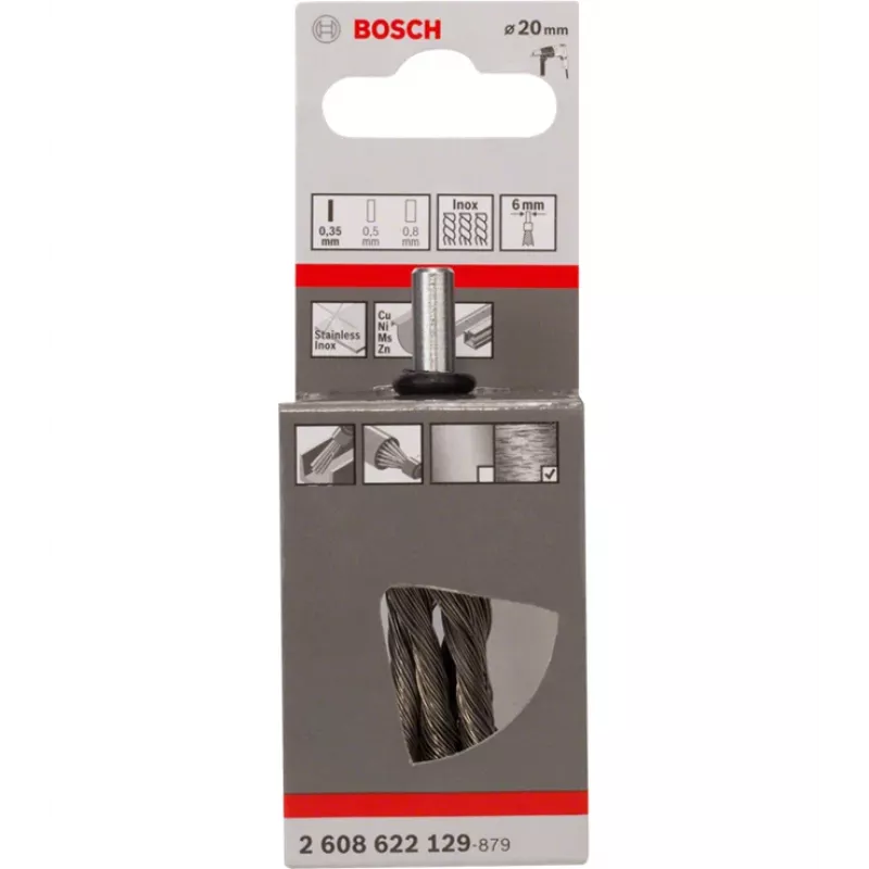 Cepillo de alambre Bosch 2608622129 1,9 cm de diámetro