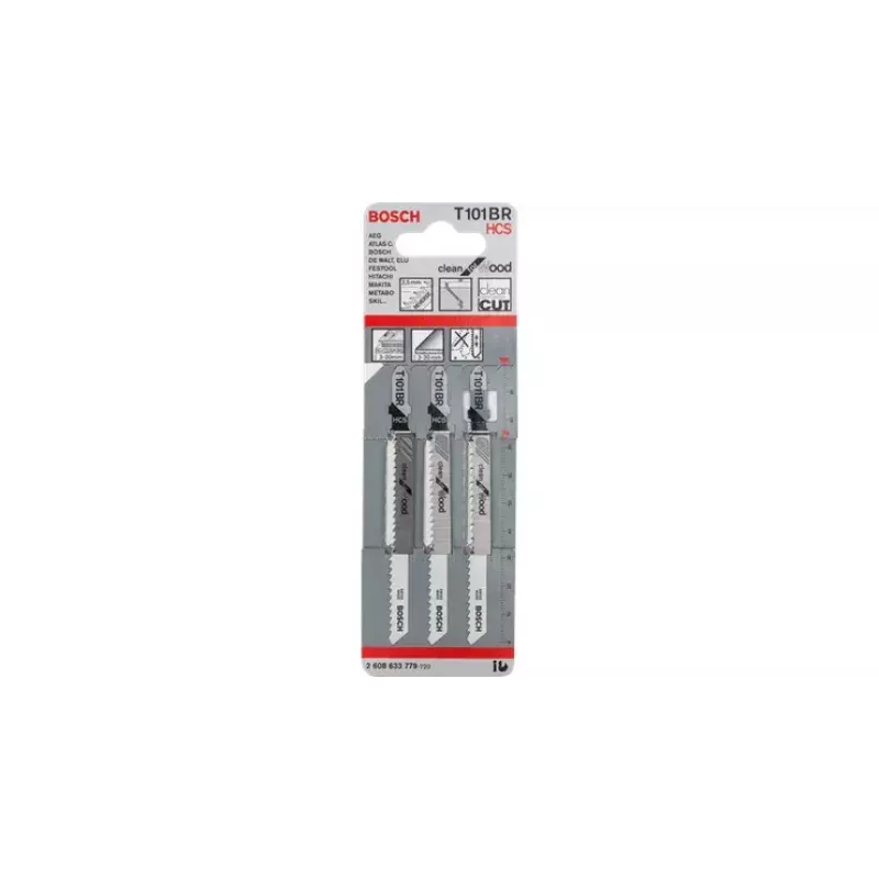 Hojas de sierra de calar Bosch T 101 BR Clean for Wood
