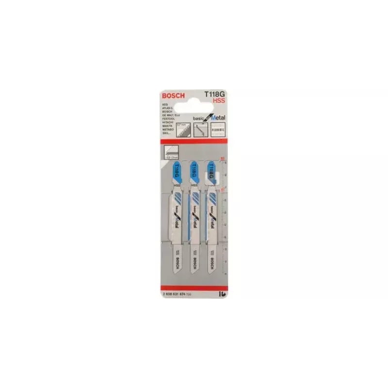 Hoja de sierra de calar Bosch T 118 G Basic for Metal HSS