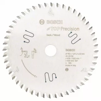 Bosch 2 608 642 387 Hoja de sierra circular 16,5 cm 1 ud.