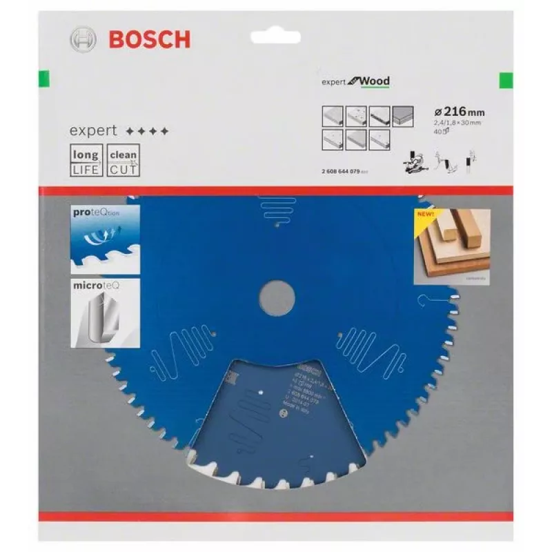 Bosch 2 608 644 079 Hoja de sierra circular 21,6 cm 1 ud.
