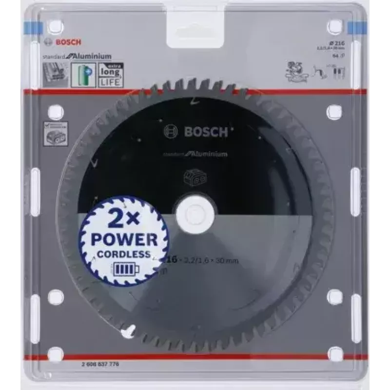 Bosch 2 608 837 776 disco de sierra circular 21,6 cm 1 ud.