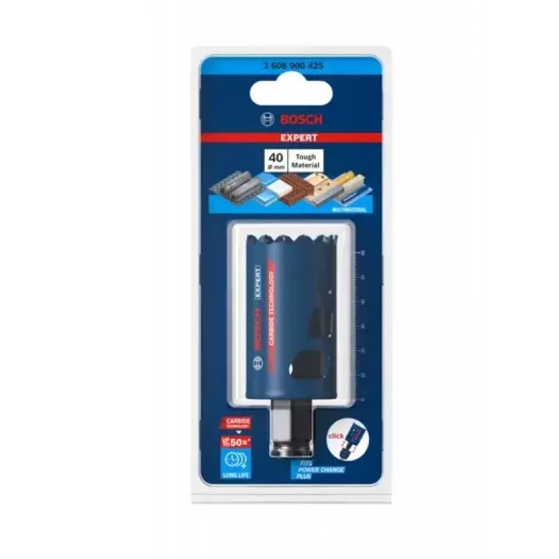 Sierra de corona Bosch 2 608 900 425 4 cm para ladrillo, plástico, madera