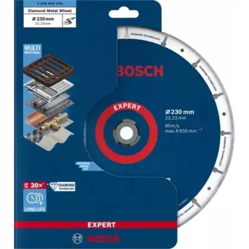 Bosch 2 608 900 536 accesorio de amolar/afilar para herramienta rotativa fundición, metal, plástico, acero inoxidable, acero disco de corte