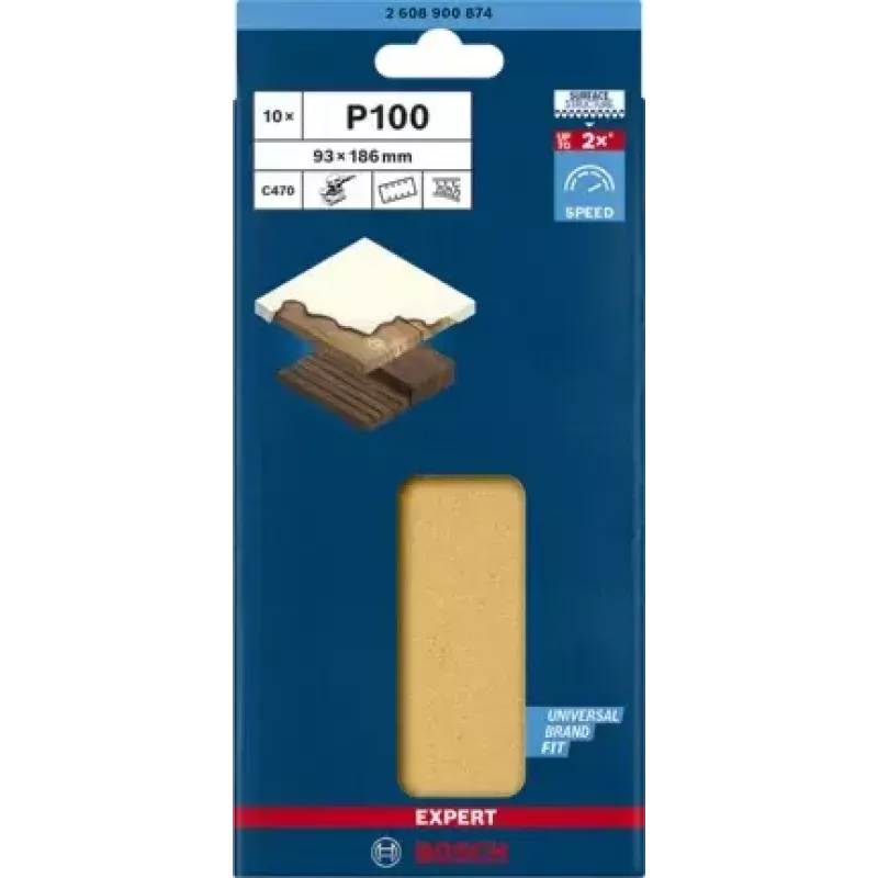 Bosch 2 608 900 874 accesorio de lijar/amolar para herramienta rotativa madera hoja de lijar