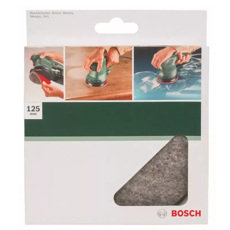 Disco de pulido de fieltro Bosch 2 609 256 054, 125 mm