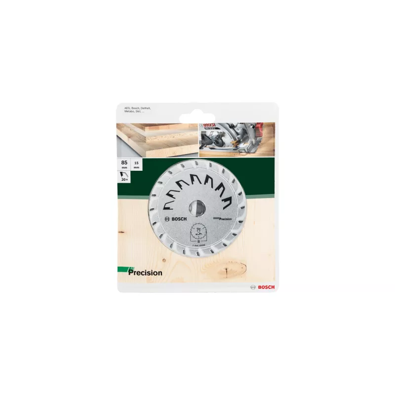 Hoja de sierra circular Bosch 85 x 15 mm 2609256D81 para corte de madera