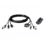 Cable KVM USB ATEN HDMI a DVI-D con audio; 1,8 m USB HDMI a DVI-D Secure KVM