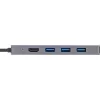 Hub múltiple InLine USB 3.2 USB-C (3x USB-A + USB-C) - lector de tarjetas - HDMI - OTG
