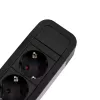 Alargador de corriente Bachmann PRIMO 2 2m 6 tomas AC interior negro