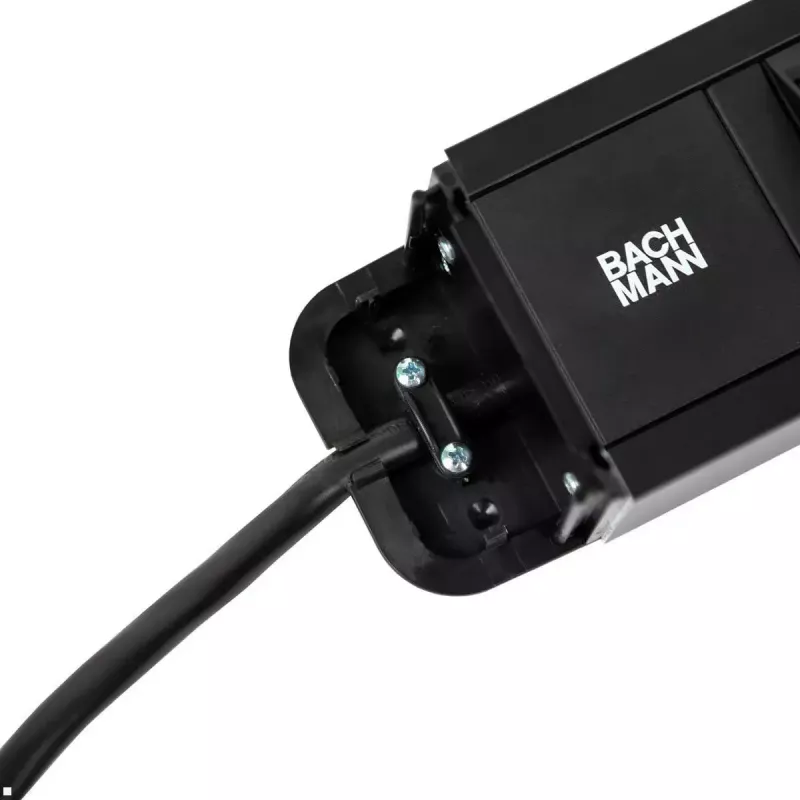 Alargador de corriente Bachmann PRIMO 2 2m 6 tomas AC interior negro